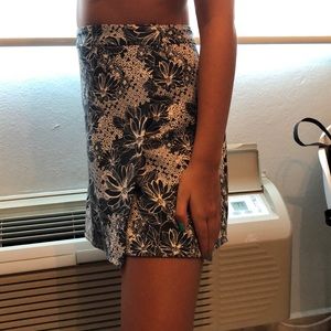 Floral Blue Short Abercrombie and Fitch Skirt